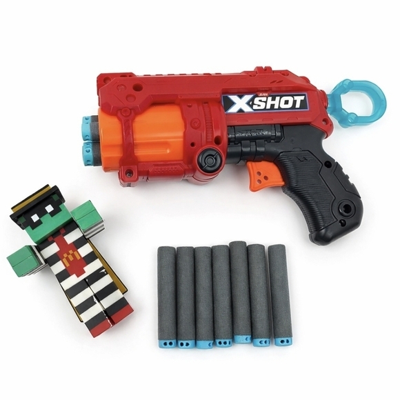 X-Shot Red and Black Foam Dart Blaster Set - Picture 6 of 6